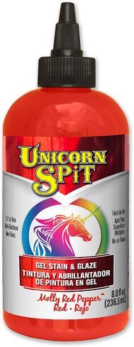 Unicorn SPiT 5771010 Gel Stain and Glaze, Midnight's Blackness 8.0 FL OZ Bottle in Kuwait