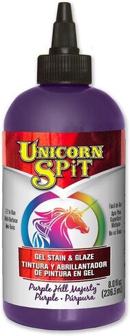Unicorn SPiT 5771010 Gel Stain and Glaze, Midnight's Blackness 8.0 FL OZ Bottle in Kuwait