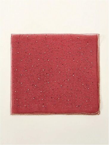 WDIRARA Women's Sequin Mesh Sheer Square Head Scarf Bandana Hair Scarf Wraps in Saudi Arabia