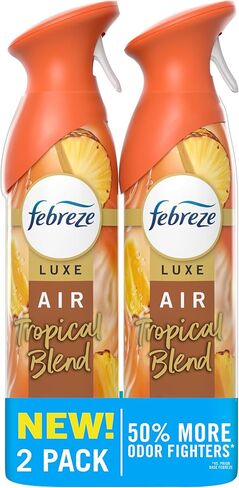 رذاذ معطر الهواء Febreze ، رذاذ غرفة مكافحة الرائحة ، رائحة مزيج استوائي ، 8.8 أوقية ، 2 العد in Kuwait