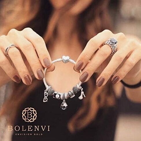 BOLENVI Gold Heart Teddy Bear 925 Sterling Silver Pendant Charm Bead For Pandora & Similar Charm Bracelets or Necklaces in Saudi Arabia