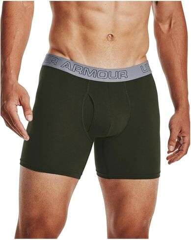 مجموعة من 3 قطع من القطن القابل للتمدد للرجال من Under Armour، مقاس 15.24 سم، الجيش/البحرية/الفولاذ، 4XL in Saudi Arabia