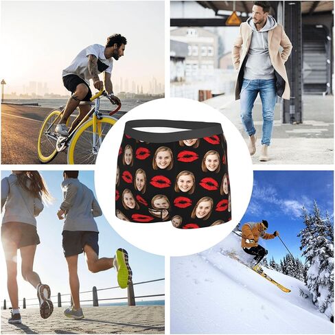 Custom Boxers For Men Custom Boxers With Face Customized Gifts For Boyfriend Personalized Underwear in Saudi Arabia