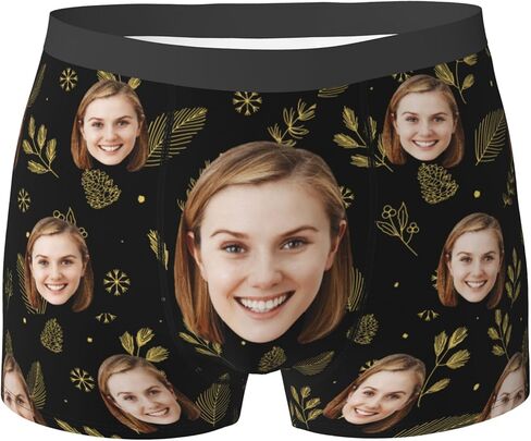 Custom Boxers For Men Custom Boxers With Face Customized Gifts For Boyfriend Personalized Underwear in Saudi Arabia