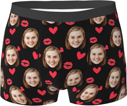 Custom Boxers For Men Custom Boxers With Face Customized Gifts For Boyfriend Personalized Underwear in Saudi Arabia
