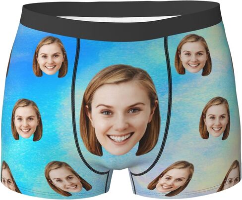 Custom Boxers For Men Custom Boxers With Face Customized Gifts For Boyfriend Personalized Underwear in Saudi Arabia