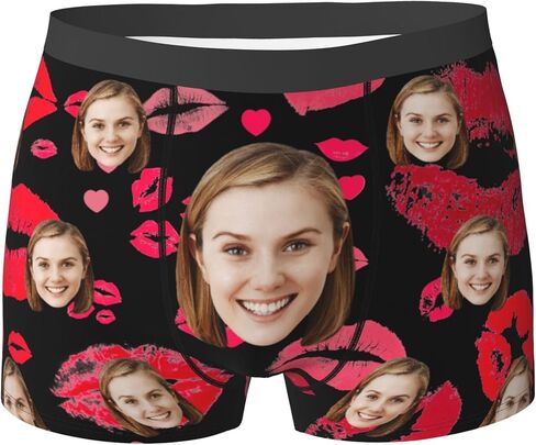 Custom Boxers For Men Custom Boxers With Face Customized Gifts For Boyfriend Personalized Underwear in Saudi Arabia