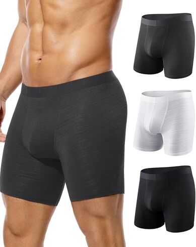Arjen Kroos Men's Moisture Wicking Underwear Trunks Sexy Boxer Briefs for Men 3 Pack in Saudi Arabia