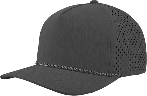 ZAPPED HEADWEAR Premium 5-Panel Rope Brim Hat | Medium Profile Snapback Cap | Water Repellent, Breathable, Customizable Blank in Saudi Arabia