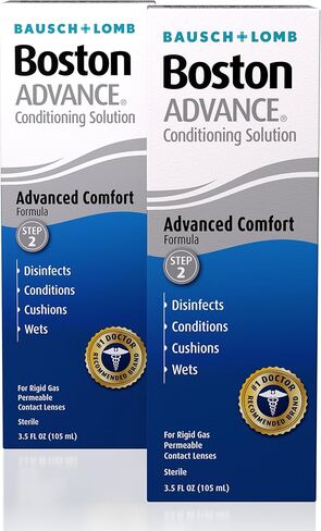 Boston Advance Contact Lens Solution by Bausch+ Lomb, for Gas Permeable Contact Lenses, 1 Fl Oz (Packaging May Vary) in Kuwait