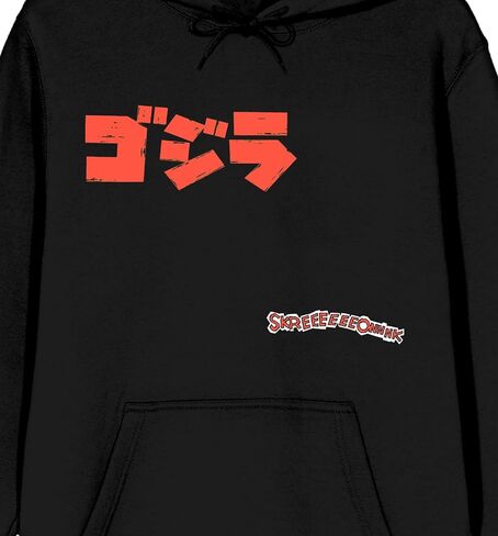 Bioworld Godzilla Classic Kanji Poster Art Men’s Black Long Sleeve Hoodie Sweatshirt in Saudi Arabia