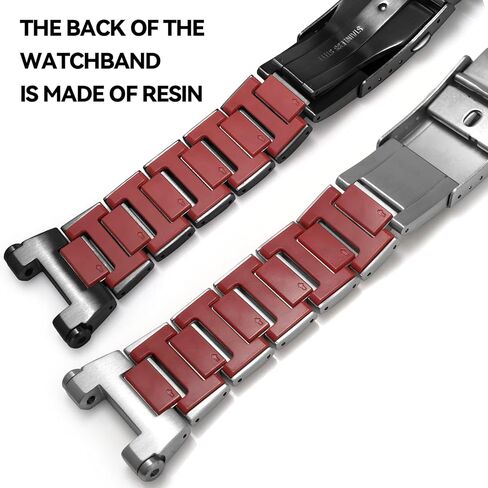 حزام ساعة مركب 316 من الفولاذ المقاوم للصدأ سوار من الراتنج لساعة كاسيو للرجال G-Shock MTG-B2000 MTGB2000 ملحقات ساعة مع أدوات in Saudi Arabia