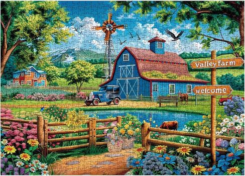 Italy Venice Landscape Puzzle 1000 Pieces for Adults, Europe Water City Jigsaw Puzzle, Sunset Cafe Travel Puzzle in Saudi Arabia