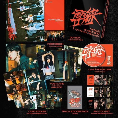 THE BOYZ TRIGGER 導火線، مجموعة الألبوم المصغر التاسع القياسية 3 الإصدار (FLASH + RIOT + VANGUARD VER SET) in Kuwait