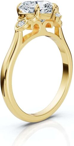 1-5 CT Engagement Ring Colorless VVS1 10K 14K 18K Solid Gold & 925 Sterling Silver Linden Nature Moissanite Engagement Ring Christmas Gift For Women in Saudi Arabia