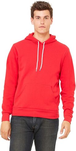 BELLA + Canvas Unisex Poly-Cotton Fleece Pullover Hoodie - RED - XL - (Style # 3719 - Original Label) in Saudi Arabia