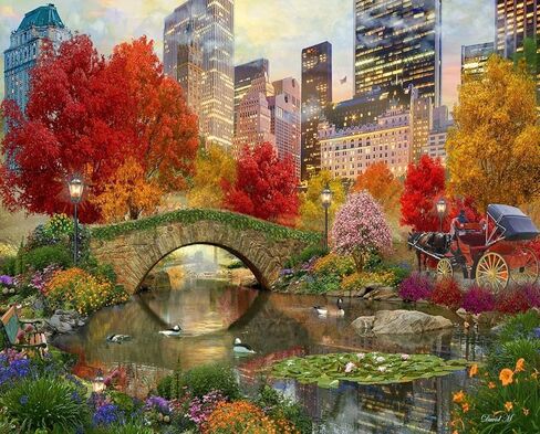 Springbok Victorian Dream 500 Piece Jigsaw Puzzle for Adults - Dreamy and Cozy Victorian House Image by Artist Shawna Stewart in Saudi Arabia