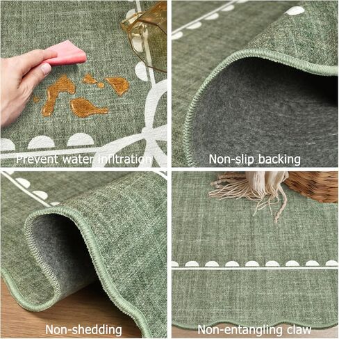 Brown Porch Doormat Entryway rug-3x5, Farmhouse Waterproof Outdoor Rugs for Entrance Kitchen Balcony, Outside Non-Slip Low Pile Washable Door Mat, Stain & Oil Resistant Throw Rug in Kuwait