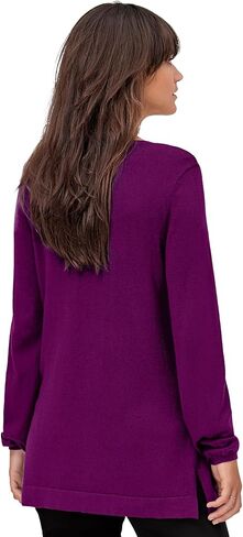 Ellos Plus Size V-Neck Sweater Tunic in Saudi Arabia