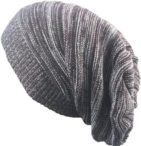 6LK Slouchy Beanie Hat for Men Women Long and Oversized Stretch Knit Skull Cap for Winter in Saudi Arabia