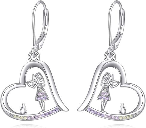 S925 Sterling Silver Violin Themed Jewelry Gifts for Violinist Violin Lovers in Saudi Arabia