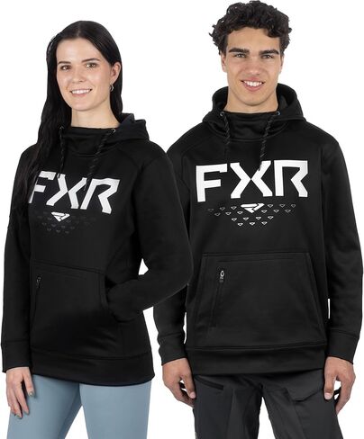 FXR Helium Tech Pullover Hoodie DWR Finish Hand Pockets Casual Black/White - XX-Large in Saudi Arabia