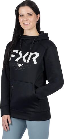 FXR Helium Tech Pullover Hoodie DWR Finish Hand Pockets Casual Black/White - XX-Large in Saudi Arabia