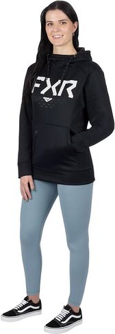FXR Helium Tech Pullover Hoodie DWR Finish Hand Pockets Casual Black/White - XX-Large in Saudi Arabia