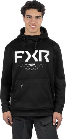 FXR Helium Tech Pullover Hoodie DWR Finish Hand Pockets Casual Black/White - XX-Large in Saudi Arabia