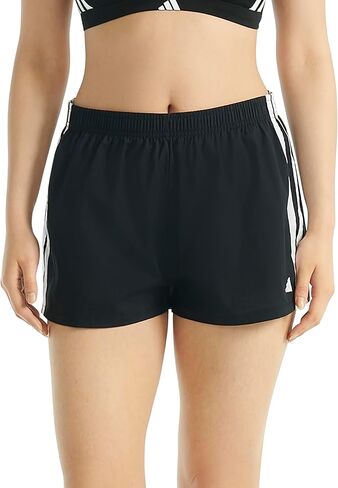 Adidas Womens 3 Stripes Active Essentials Cotton Boxer Short Bottom, Black, Medium in Saudi Arabia