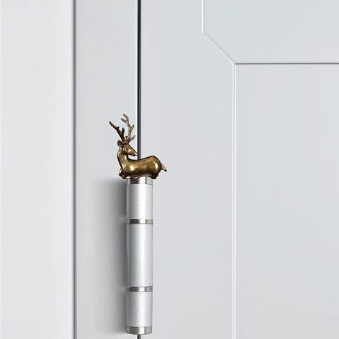 3PCS Brass Deer Magnetic Hinge Head Toppers, Animal Home Decoration Cute Magnetic Hinge Heads Figurines in Saudi Arabia