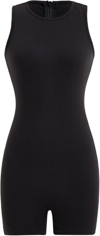Women's Summer Crew Neck Tank Top Jumpsuit Sleeveless Bodycon Going Out Short Rompers in Saudi Arabia