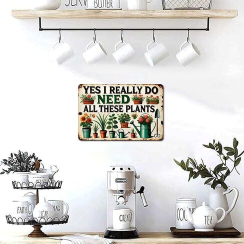Colorful Potted Plant Sand Garden，Farming Tools Rustic Aluminum Wall Art & Metal Tin Sign - 8x12in Vintage Indoor Outdoor Decor for Home, Office, Cafe, Yard & Garden，Farm in Saudi Arabia