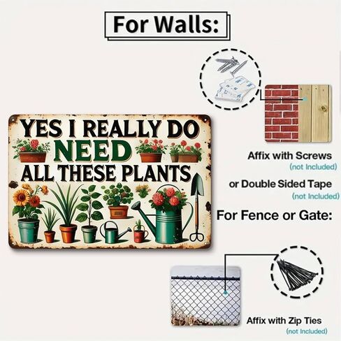 Colorful Potted Plant Sand Garden，Farming Tools Rustic Aluminum Wall Art & Metal Tin Sign - 8x12in Vintage Indoor Outdoor Decor for Home, Office, Cafe, Yard & Garden，Farm in Saudi Arabia
