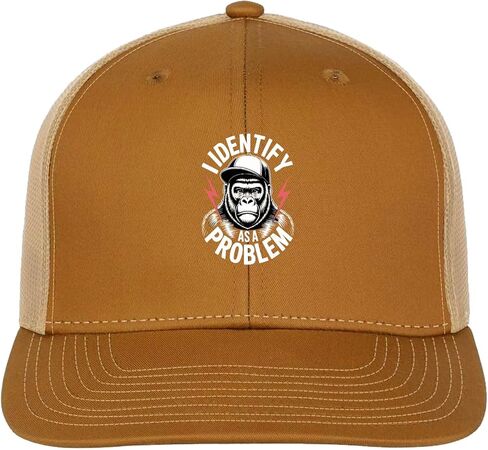I Identify As A Problem Funny Sarcastic Quote Golf hat Beach Cap for Women in Saudi Arabia