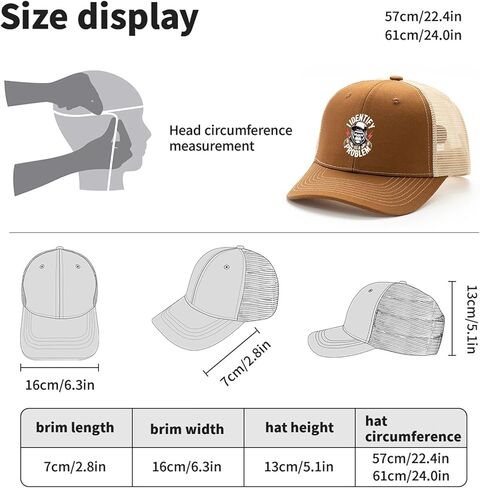 I Identify As A Problem Funny Sarcastic Quote Golf hat Beach Cap for Women in Saudi Arabia