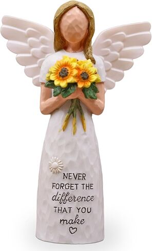 Thank You Gifts for Women, Teacher Gift, Bosses Day Gifts for Women, Sunflower Gift, Sculpted Hand-Painted Figurine in Saudi Arabia