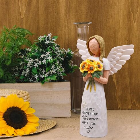 Thank You Gifts for Women, Teacher Gift, Bosses Day Gifts for Women, Sunflower Gift, Sculpted Hand-Painted Figurine in Saudi Arabia