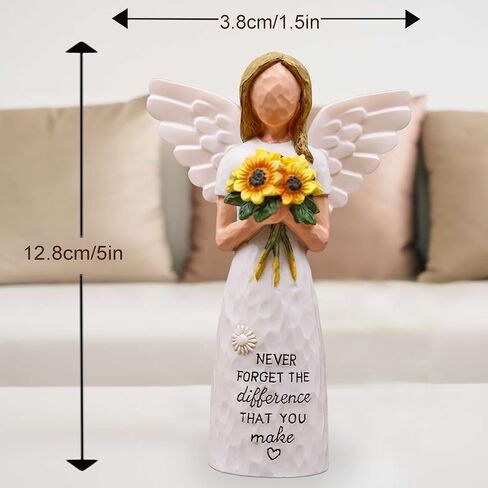 Thank You Gifts for Women, Teacher Gift, Bosses Day Gifts for Women, Sunflower Gift, Sculpted Hand-Painted Figurine in Saudi Arabia