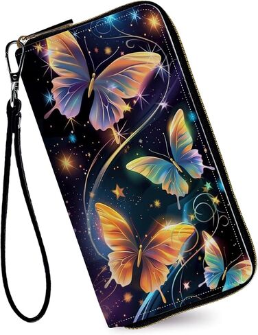 Women's Wallets,Credit Card Holder Money Leather Long Wallet with Wristlet,Large Capacity with Zip-Around Phone Purse for Women Ladies Girls,Red Cardinal Bird in Saudi Arabia
