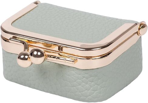 1 Pack Red PU Leather Mini Jewelry Box, Portable Jewelry Organizer Vintage-Inspired Coin Purse, Mini Travel Jewelry Case for Women in Saudi Arabia