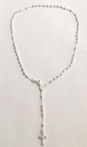 LUXURYGOLD888 925 فضة إيطالية مسبحة-20 طويلة 3 مم / Rosario DE Plata ESTERLINA 925-20 "Largo 3 مم in Saudi Arabia