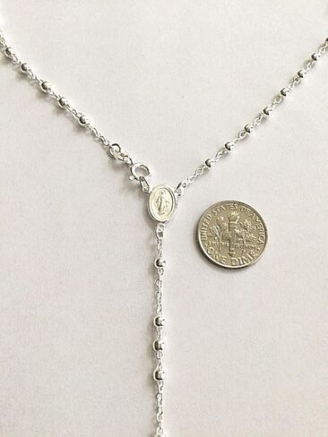 LUXURYGOLD888 925 فضة إيطالية مسبحة-20 طويلة 3 مم / Rosario DE Plata ESTERLINA 925-20 "Largo 3 مم in Saudi Arabia