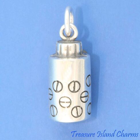 TI Pharmacist Prescription Rx Medication Pharmacy Bottle 925 Solid Sterling Silver Charm Pendant Bracelet Dangle in Saudi Arabia