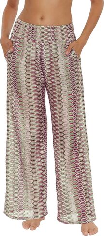 Soluna Swim womens Summer Bliss Crochet Pants, Side Pockets, Casual, Beach Cover Ups for Women in Saudi Arabia