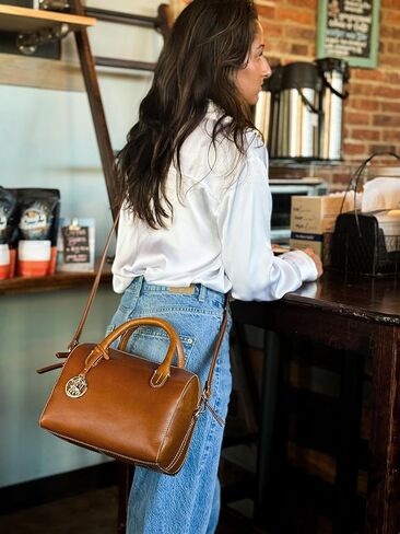 Smith & Wesson Barrel Bag – Concealed Carry Purse, Genuine Leather Crossbody & Wristlet Handbag with Secure CCW Compartment in Saudi Arabia