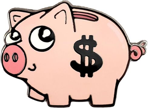 Kolorspun Piggy Bank Enamel Lapel Pin in Saudi Arabia