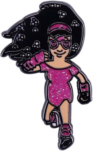 Tina Belcher Buttloose Gym Workout Outfit Bob's Burgers Animated Cartoon Comedy TV Show 1.2" Enamel Pin Badge in Saudi Arabia