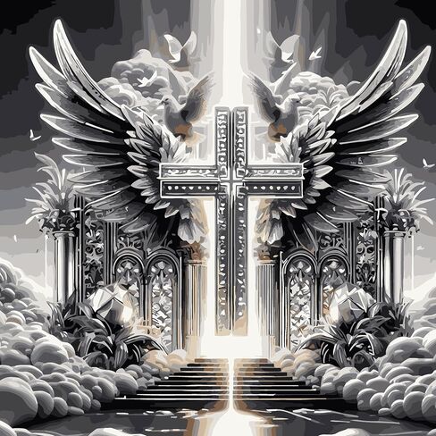 Ekuxom 6 Pack Paint by Numbers Kit for Adults Beginner, 12x16 inch Beach Adult Paint by Number Kits on Canvas, DIY Beach Painting by Numbers for Adults Home Wall Decor in Kuwait