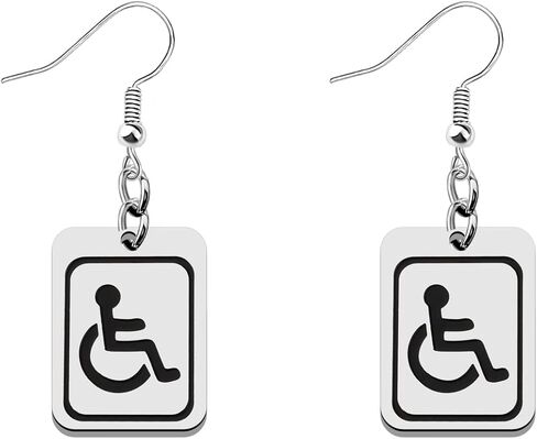 CENWA Handicap Disabled Sign Disability أقراط للتوعية بالإعاقة in Kuwait